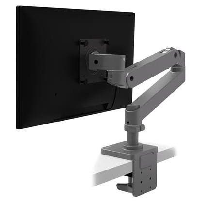 זרוע הידראולית למסך מחשב מלחציים או הברגה 34 אינץ' 1.8-10 קילו אפור כהה ארגוטרון Ergotron 45-682-293 LX Pro Desk Monitor Arm Dark Grey Single Monitor Mount 34 Inch 1.8-10Kg